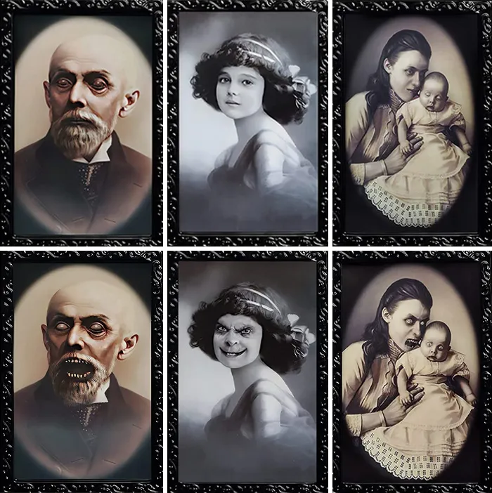 3D Changing Faces, Moving Portraits
