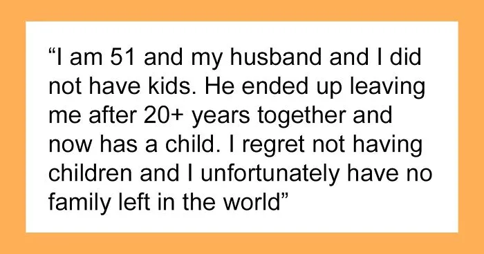 People Get Raw And Honest About Whether They Regret Not Having Kids Now That They're Over 40