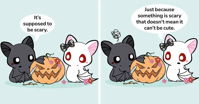 I Draw Comics About A Couple Of Bats In Love, Called "Cuddle Bats", And Here's 21 New Pics