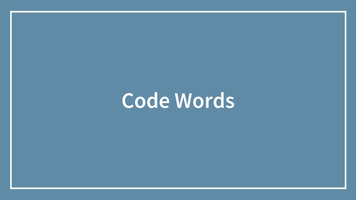 Professional Code Words That Have Become Public Knowledge