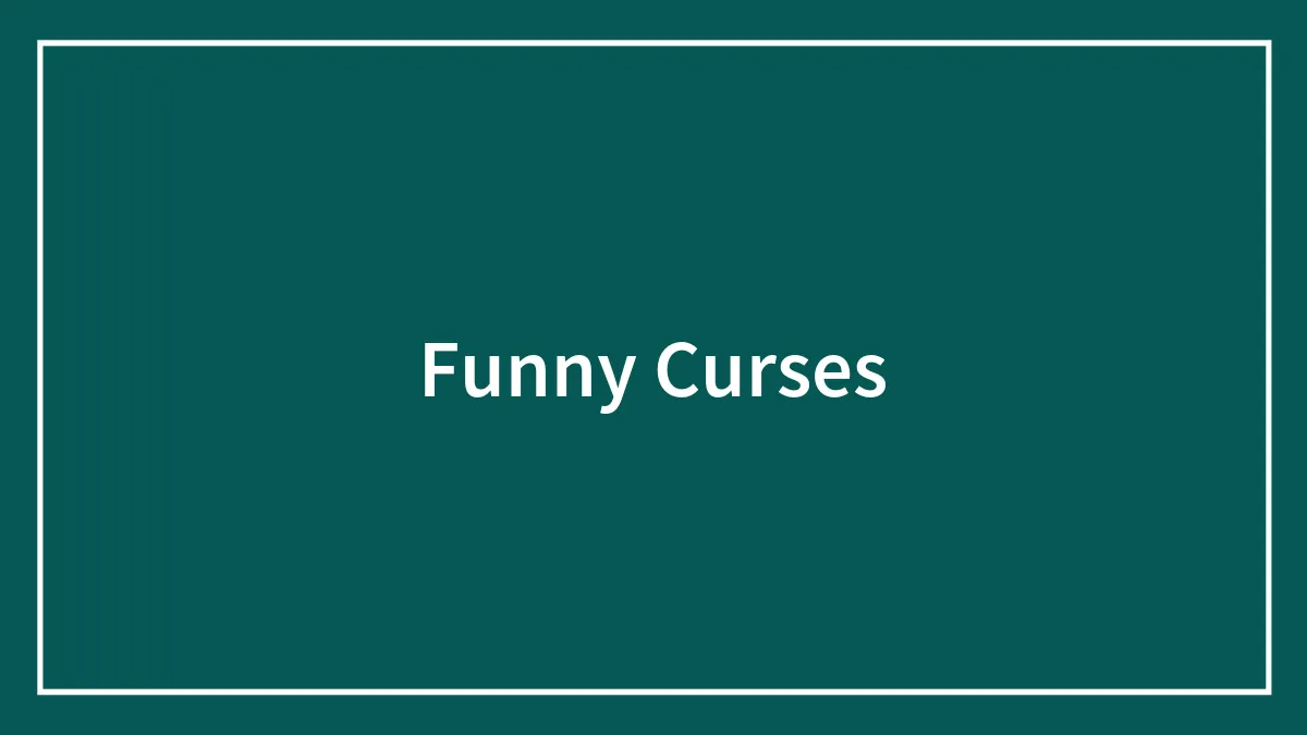 Funny Curses To Step Up Your Witch Game For Halloween