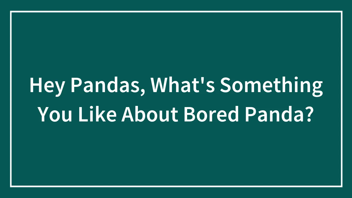 Hey Pandas, What's Something You Like About Bored Panda? (Closed)