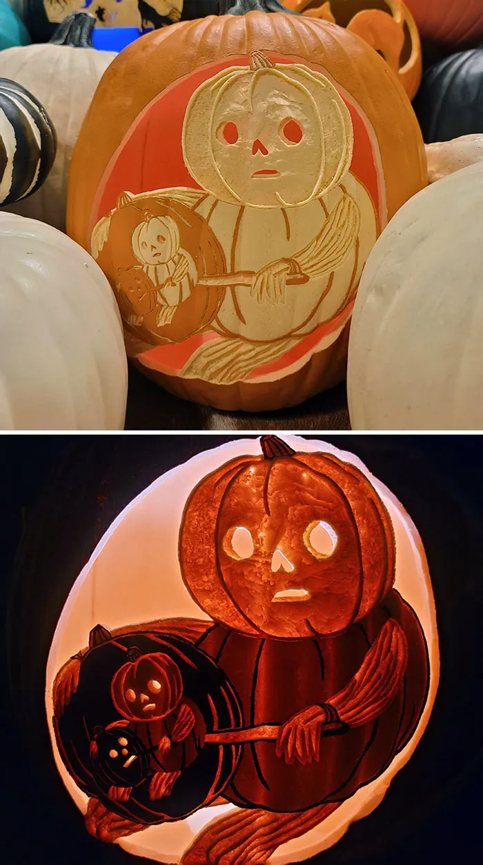 I Decided To Carve A Self-Portrait