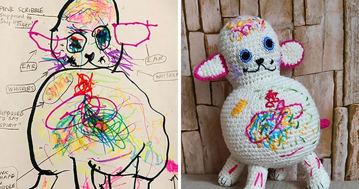 35 Dibujos únicos hechos por niños que transformé en auténticos juguetes