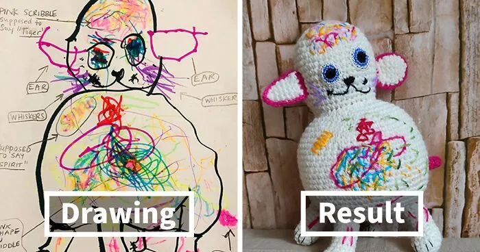 I Create Children's Toys From Their Unique Drawings (35 Pics)