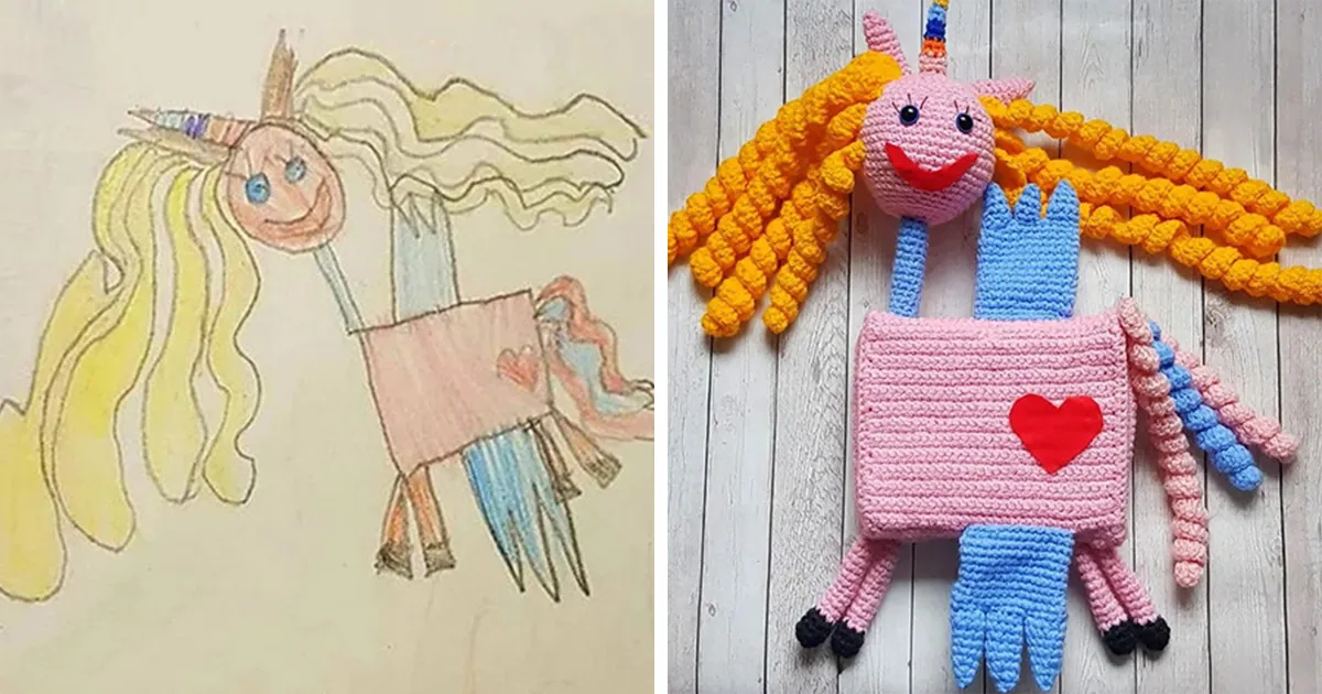 35 Dibujos únicos hechos por niños que transformé en auténticos juguetes