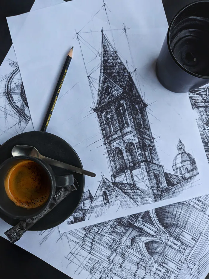 Drawing Of The Exterior Of Your Favorite Building