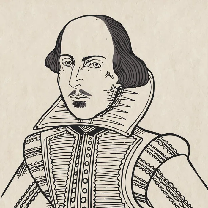 Illustration of a historical figure in Elizabethan attire, showcasing drawing prompts for inspiration.