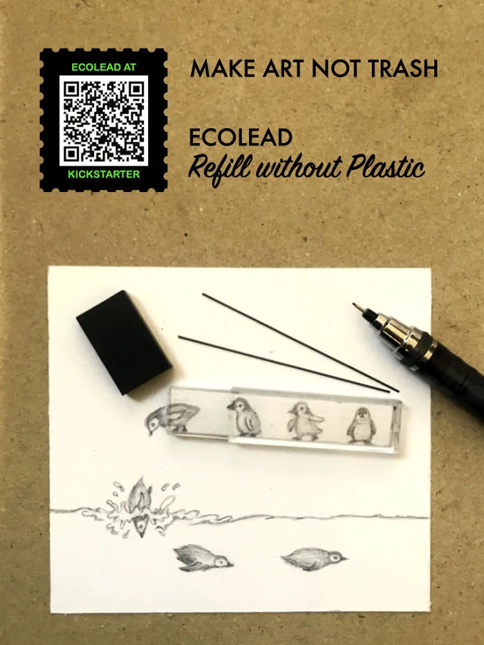 Draw Penguins Without Plastic Trash