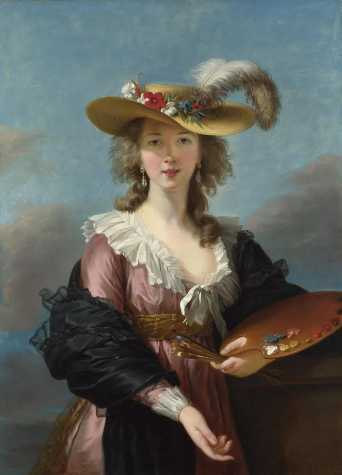 Self Portrait In A Straw Hat