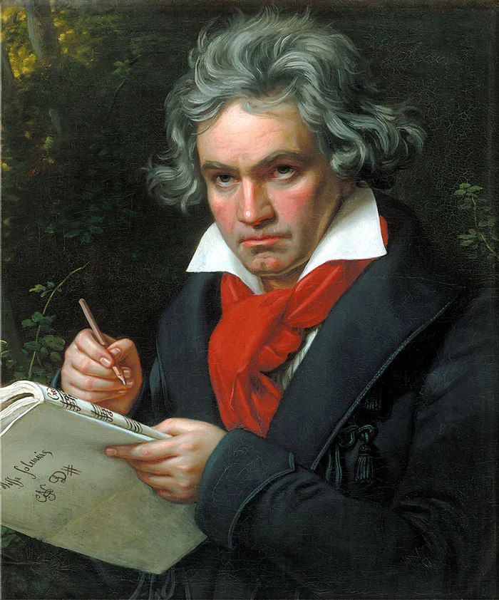 Portrait Of Ludwig Van Beethoven When Composing The Missa Solemnis
