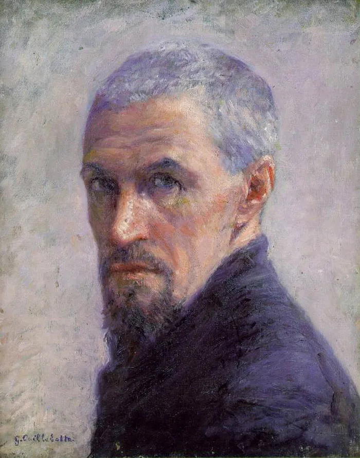 A famous portrait painting of a bearded man with intense eyes, painted in soft, muted colors.