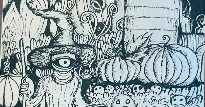 11 Pics Of Mini Halloween Drawings I Did With The Theme "There's Someone At The Window"