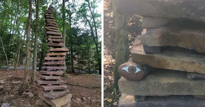 I Built A 9' Tall Rock Cairn In Noodle Style (6 Pics)