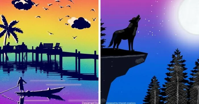 Here Is My Canva Art Collection (8 Pics)