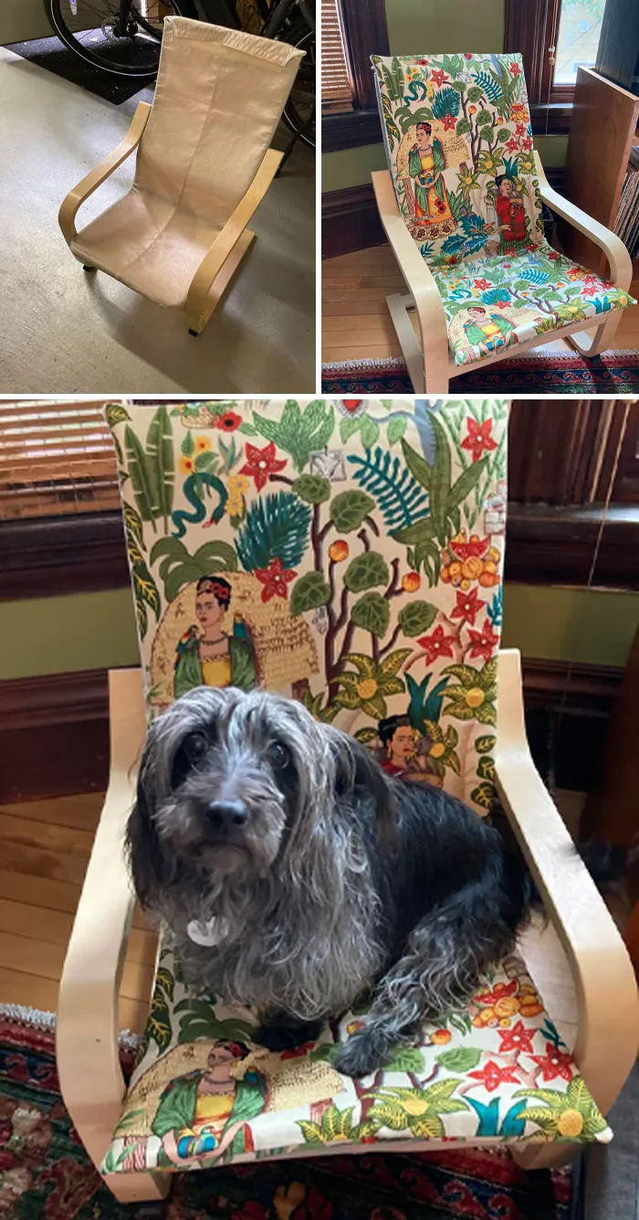 Kid’s Poang IKEA Chair To Dog Throne