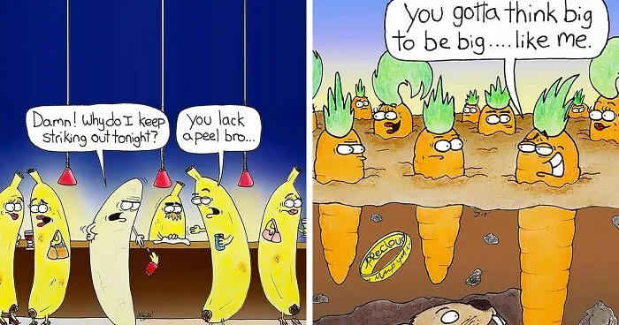 "Fruit Gone Bad": 30 Slightly Inappropriate Comics By This NY Cartoonist (New Pics)