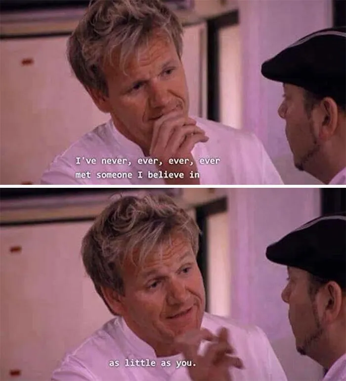 People Are Cracking Up At These 35 Roasts By Chef Gordon Ramsay