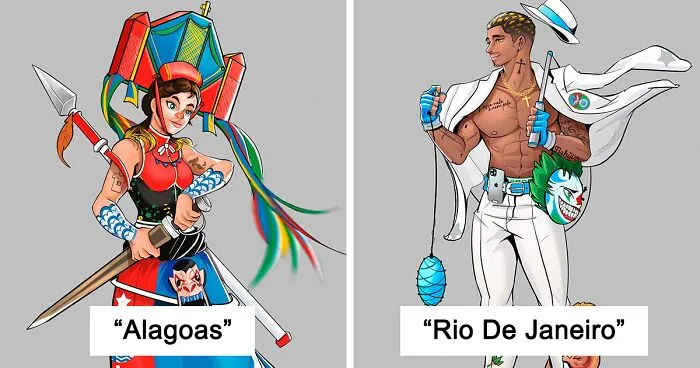 This Artist Reimagines Brazilian States As Video Game Characters (22 Pics)