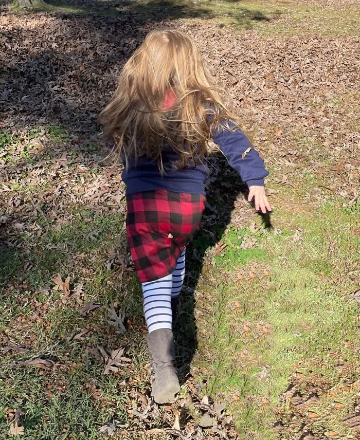 Jumping Into Leaves