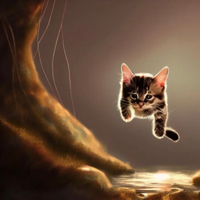 Cat In Woods