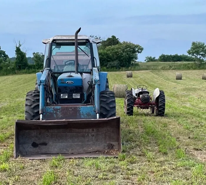 Old And New On The Same Farm