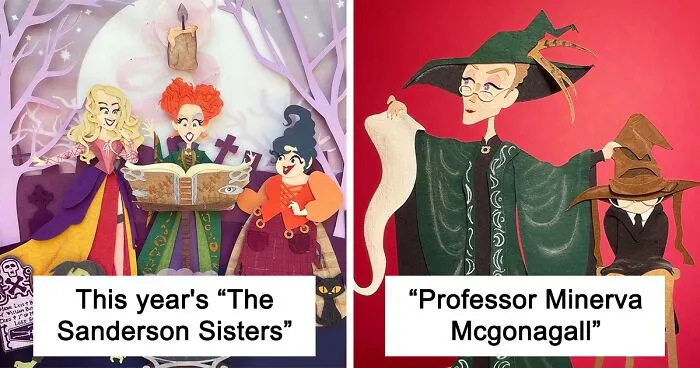23 Of My Favorite Witches That I Created Using Paper Art