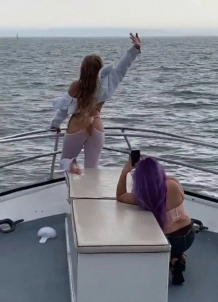 Poor Girl. Looks Like She Was Involved In Some Short Of Shark Attack? Her Pants, Are