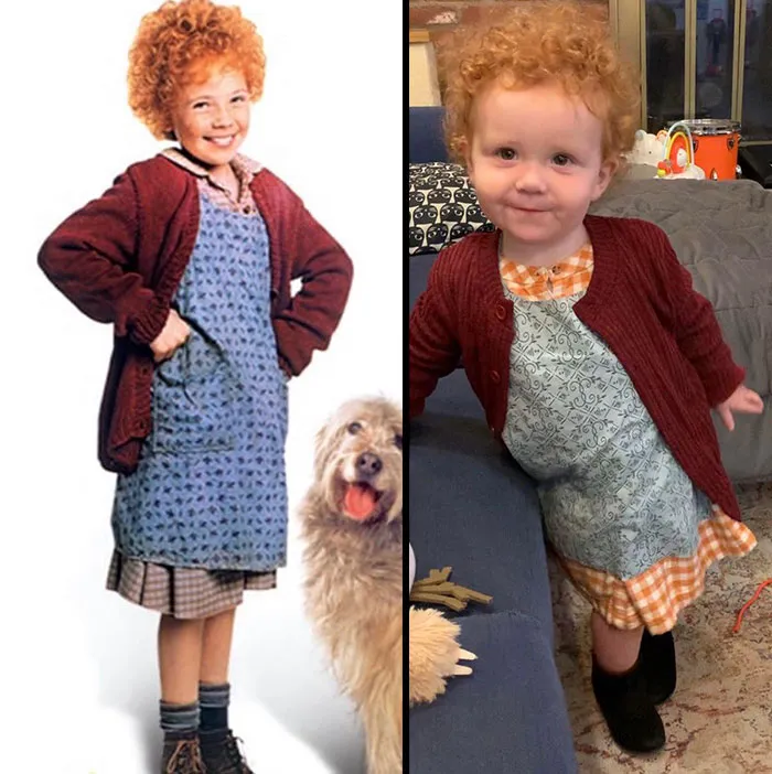 La vida es dura para esta niña. Feliz Halloween de parte de mi hija