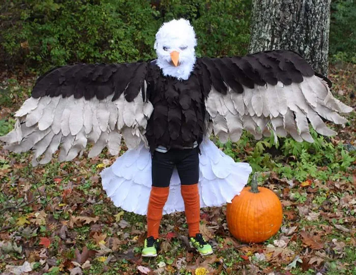Incredible Homemade Eagle Costume