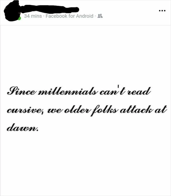The Person Who Posted This Is 19 Years Old