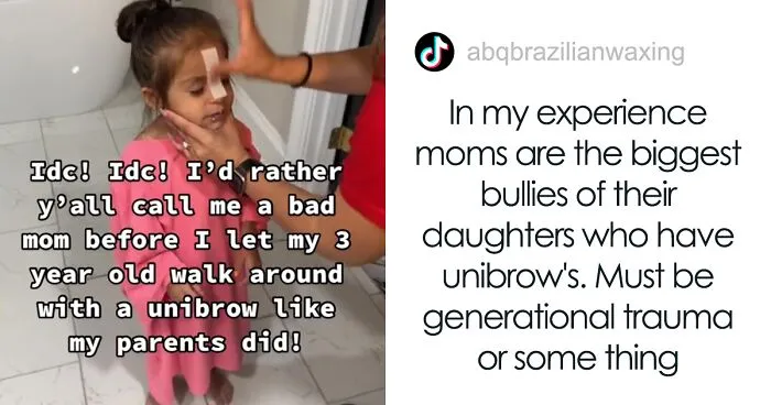Mom Wants To Prevent Her 3 Y.O. From Being Bullied For Having A Unibrow, Waxes It