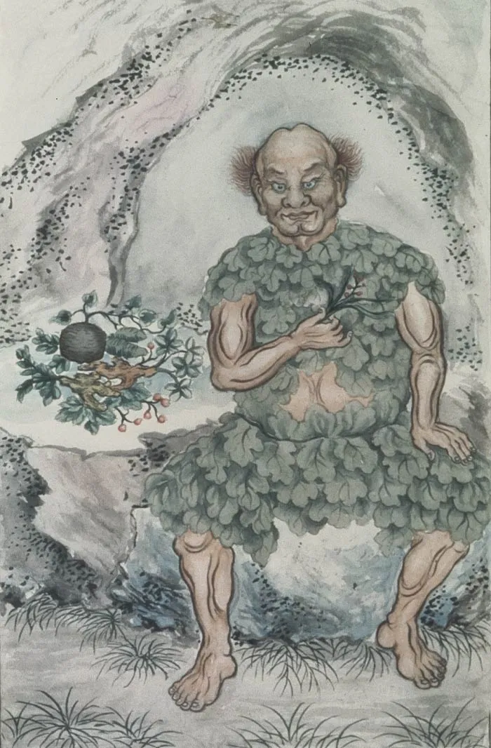 Painting of a Shen in the forest 