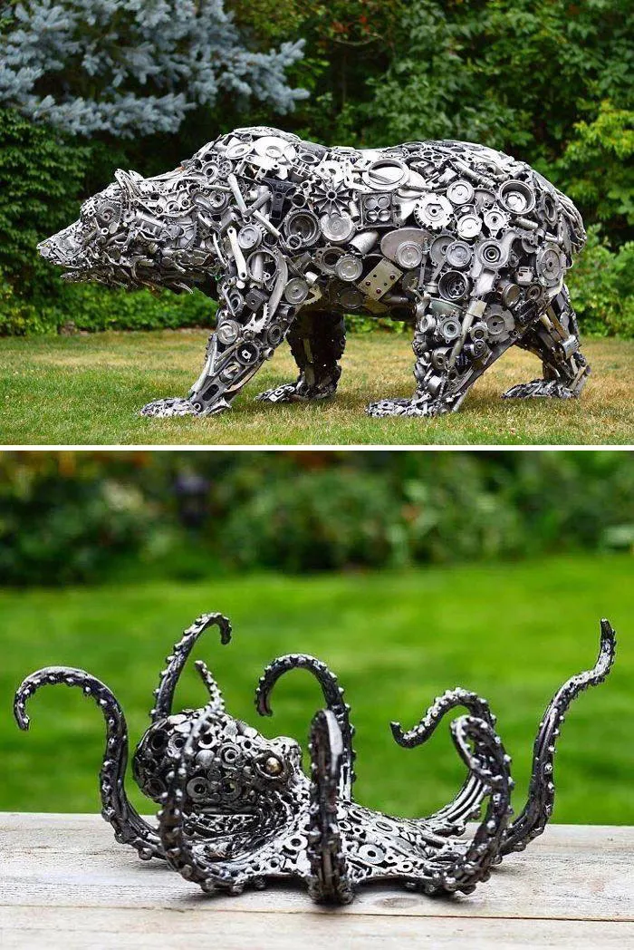 Artist: Brian Mock, Welded Metal Sculpture