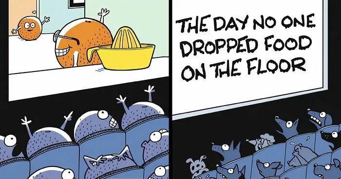 This Artist Reveals What Horror Movies For Animals And Things Would Be Like (40 One-Panel Comics)