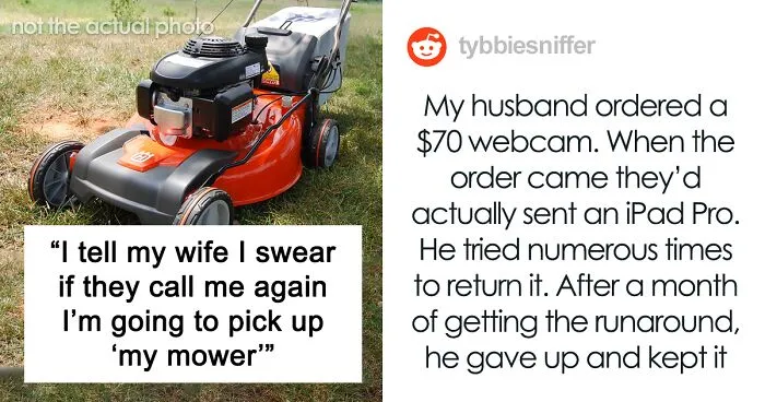 Guy Gives In And Takes A "Free" Lawn Mower From A Hardware Store After They Keep Calling Him For Weeks