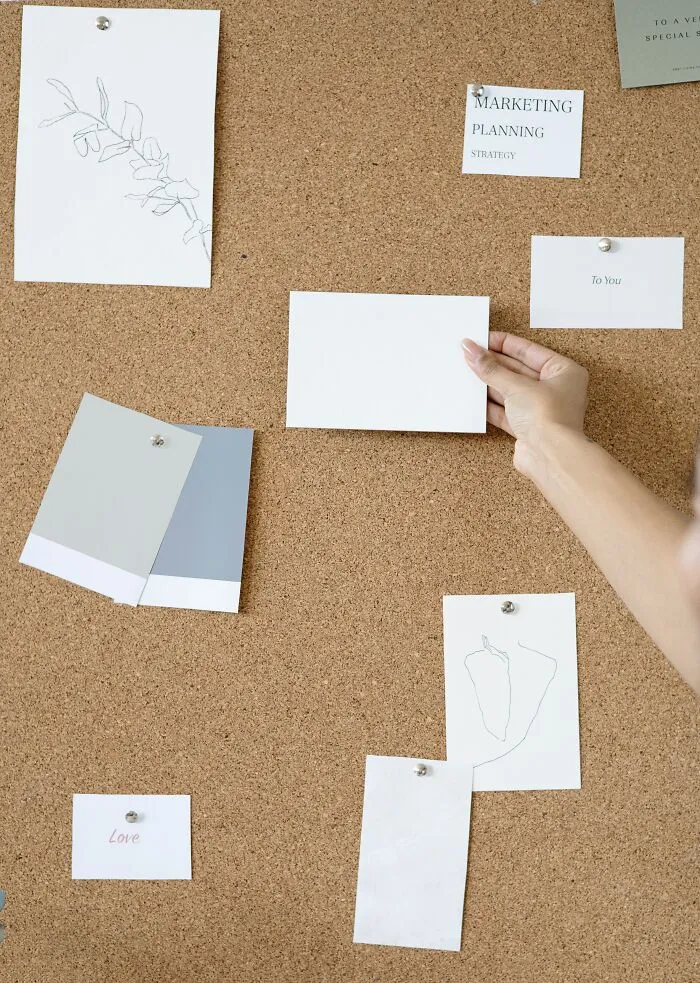 Plans On Bulletin Board 
