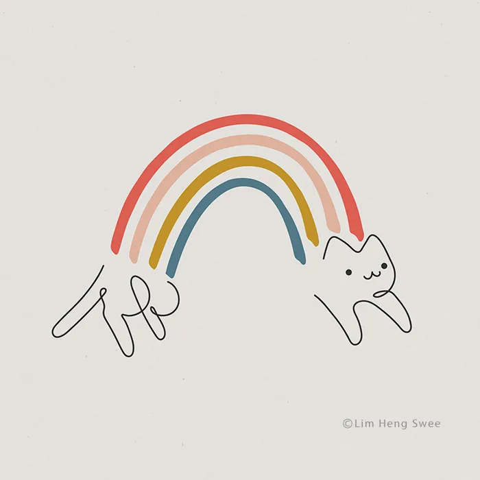 I Create Minimal Illustrations Featuring Cats Blended Into Landscapes And Other Scenes (40 New Pics)