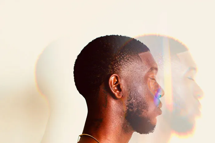Picture of man with closed eyes