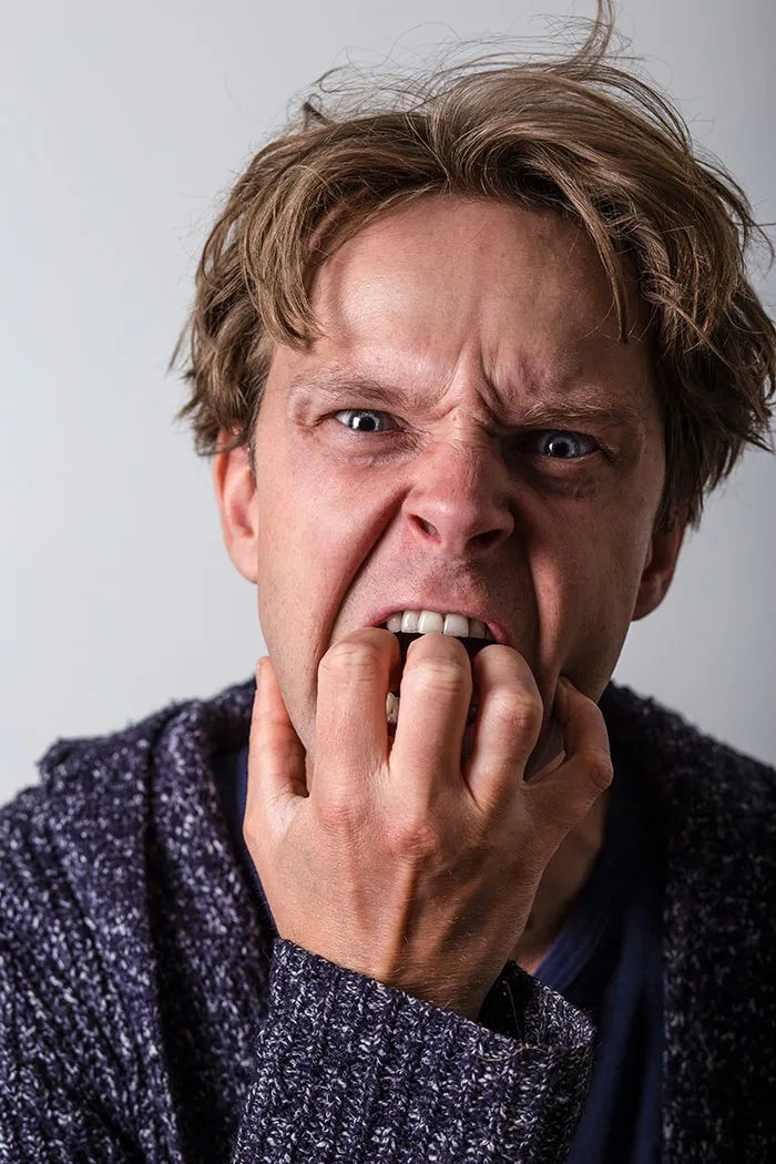 Man angry and screaming