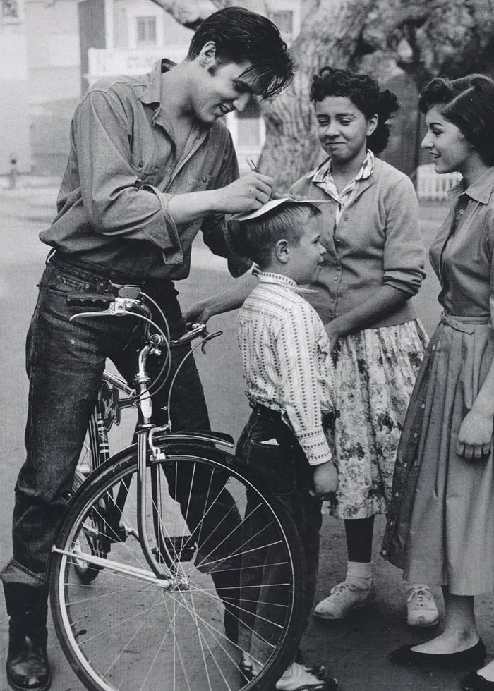 Elvis Signing An Autograph