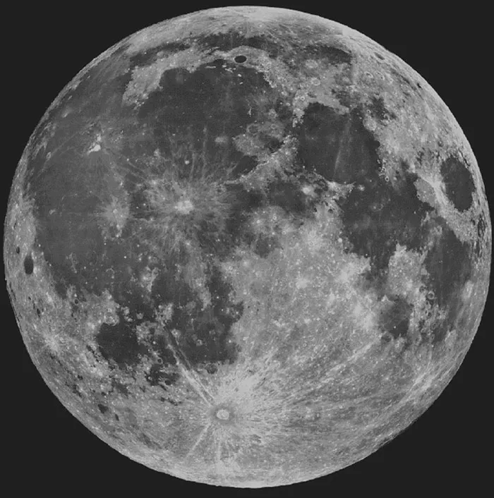 Picture of moon in space