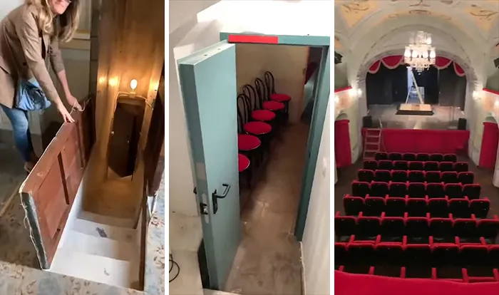 Una genial entrada al sóta... Espera