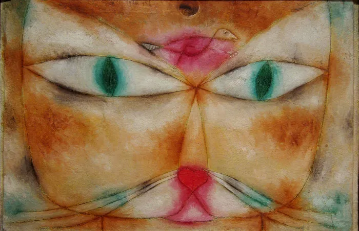 Cat And Bird (1928) By Paul Klee