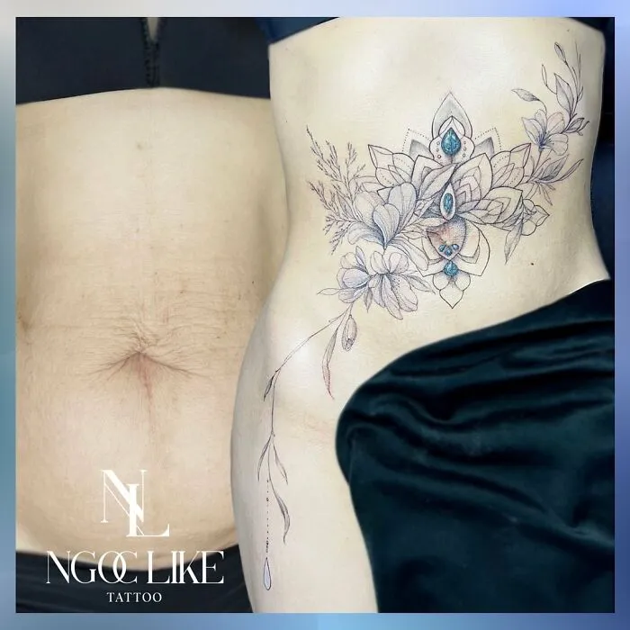 40 Personas que querían tapar sus cicatrices, y esta tatuadora lo consiguió (nuevas fotos)