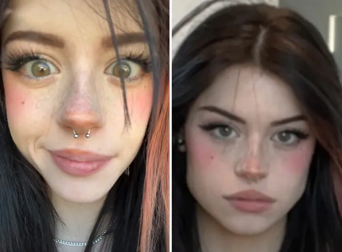 TikTok Selfie Trend Has People Surprised By How They Really Look And Here Are 35 Side-By-Side Comparisons
