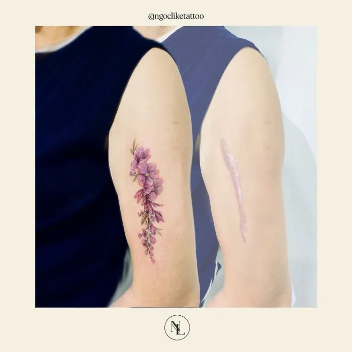 40 Personas que querían tapar sus cicatrices, y esta tatuadora lo consiguió (nuevas fotos)