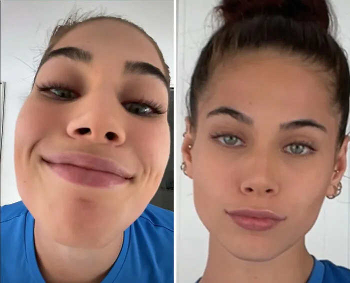 TikTok Selfie Trend Has People Surprised By How They Really Look And Here Are 35 Side-By-Side Comparisons