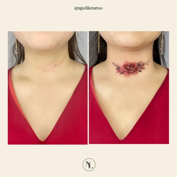 40 Personas que querían tapar sus cicatrices, y esta tatuadora lo consiguió (nuevas fotos)