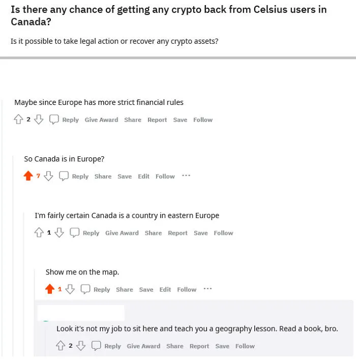 Canada Is A Country In Eastern Europe! Read A Book, Bro